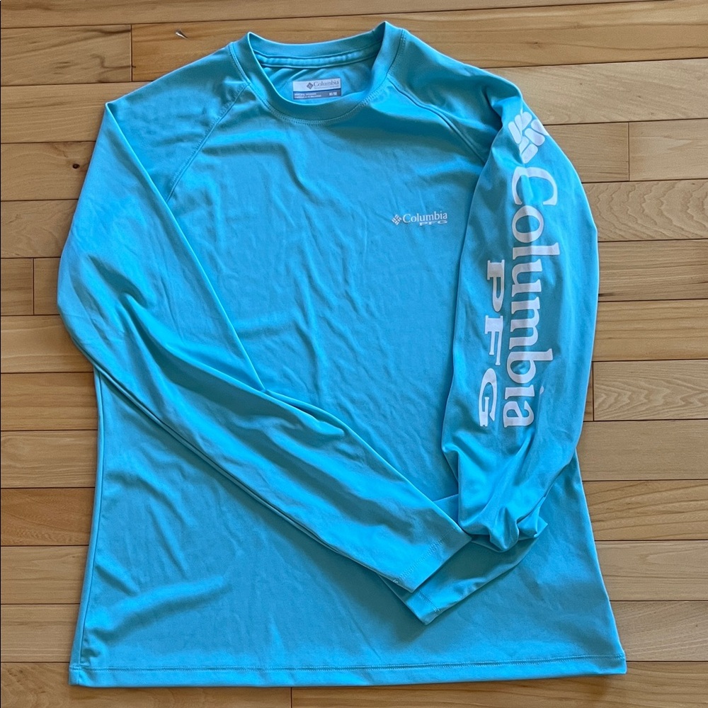 Columbia PFG Turquoise Long Sleeve Shirt